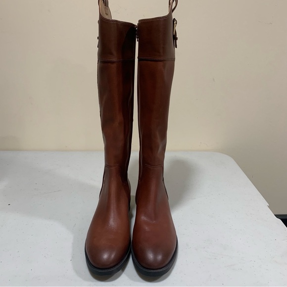 NWOB Vionic Phillipa Women High Shaft Boot 6.5 brown leather ridding boots 2207 - Picture 3 of 13